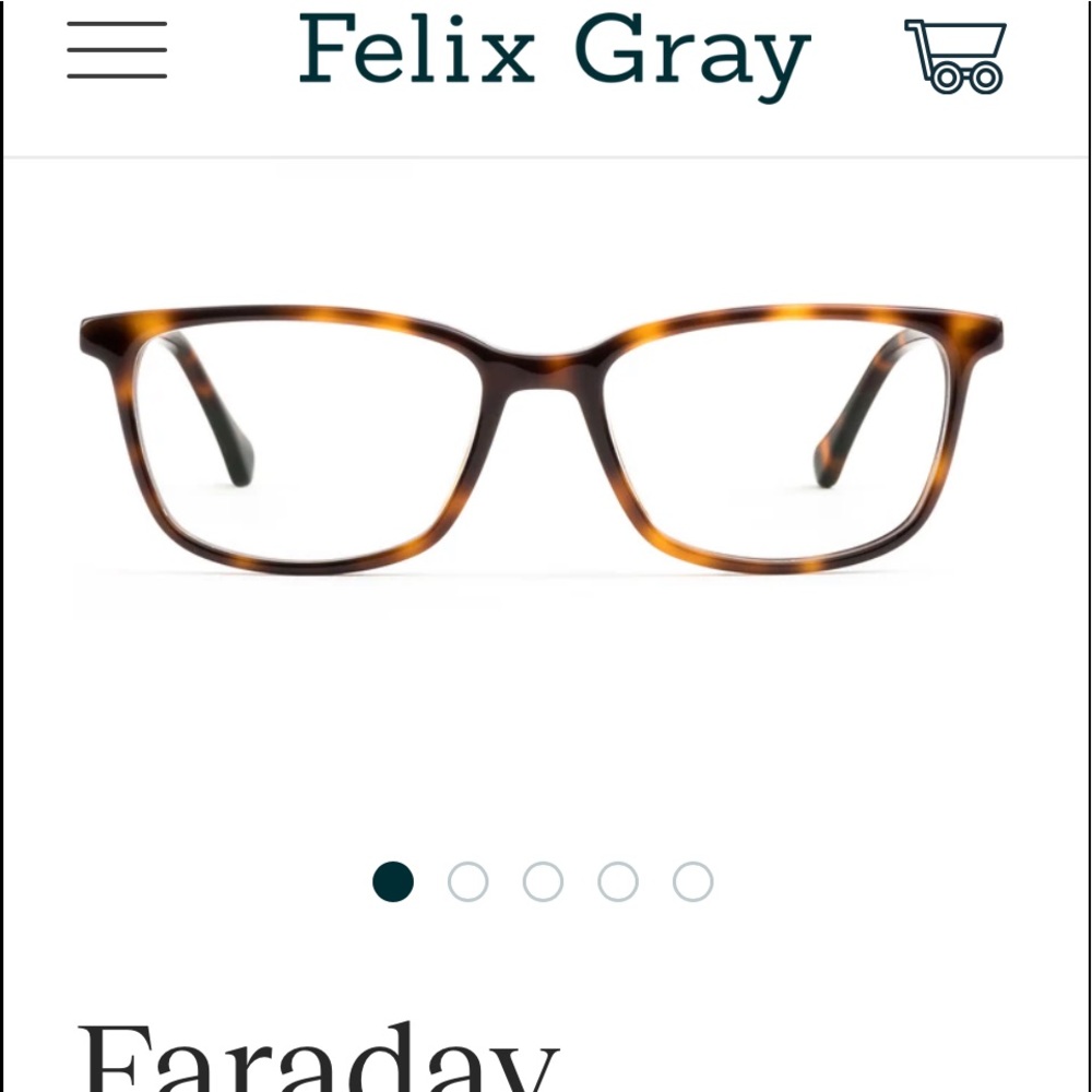 Felix Gray Blue Light blockers (non prescription) in turquoise Faraday model
